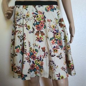 Topshop Floral Cross stitch Pattern skirt